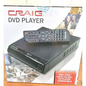 Craig CVD512a Compact DVD Player with Remote Control & Cables Open Box